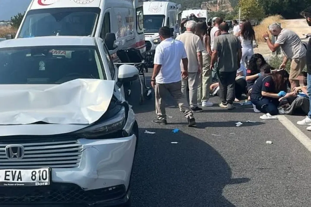 İnegöl yolunda kaza 1 ölü 4 yaralı