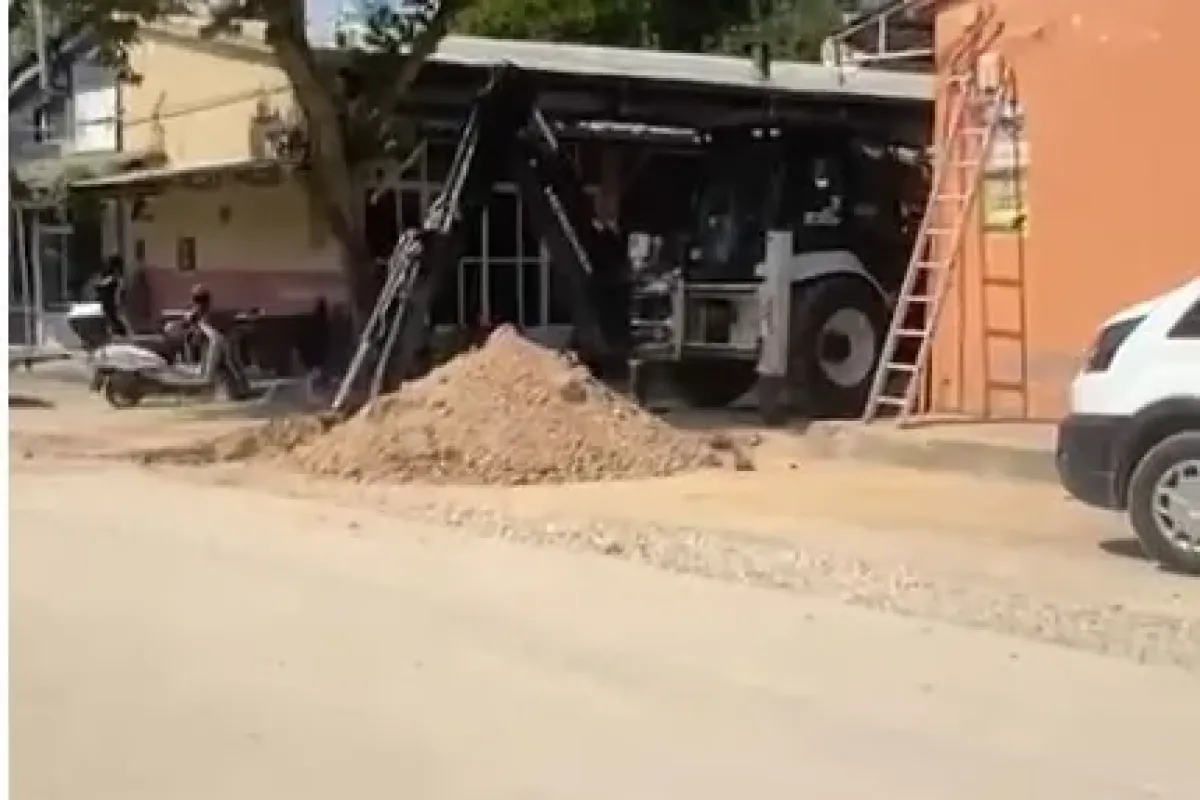 İnegöl’de yol çalışması faciaya yol açıyordu: Gaz patlaması