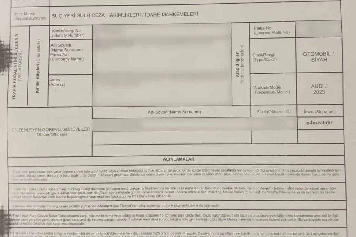 Ulaştırma Bakanı Uraloğlu'na Hız Cezası