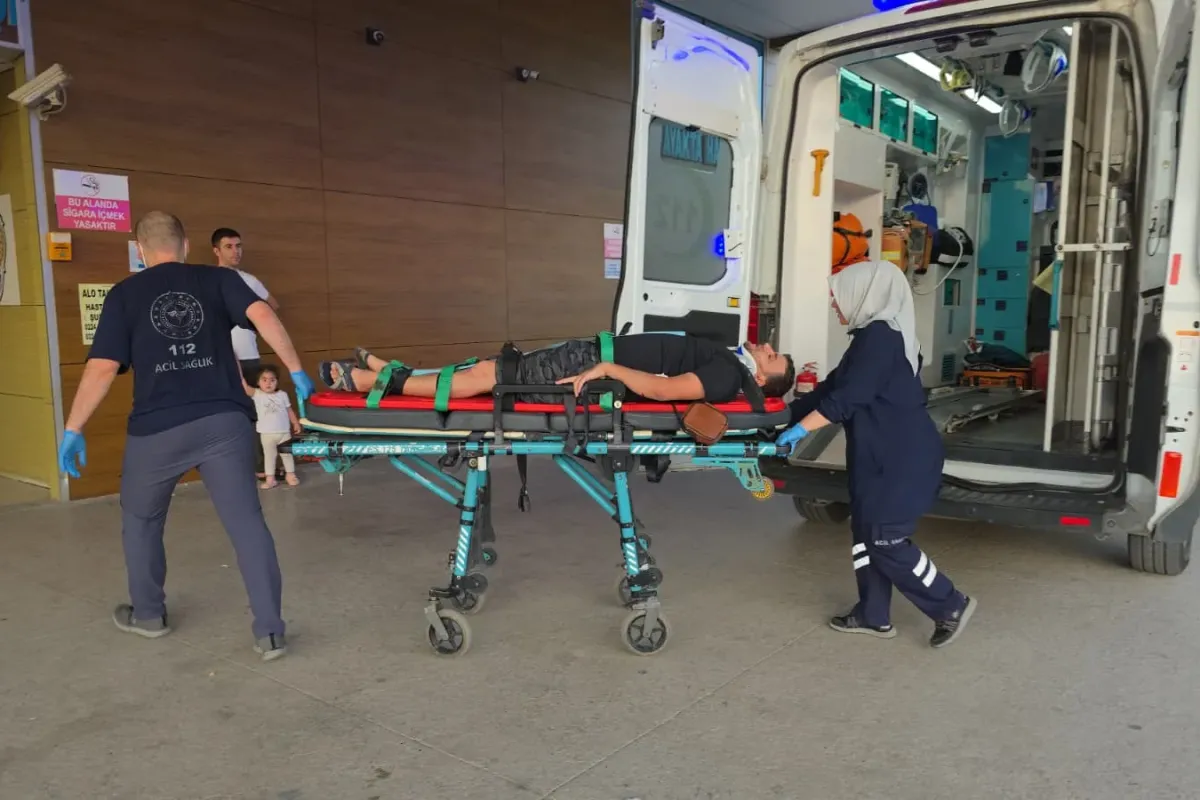 Açılan kapı yüzünden hastanelik oldu!