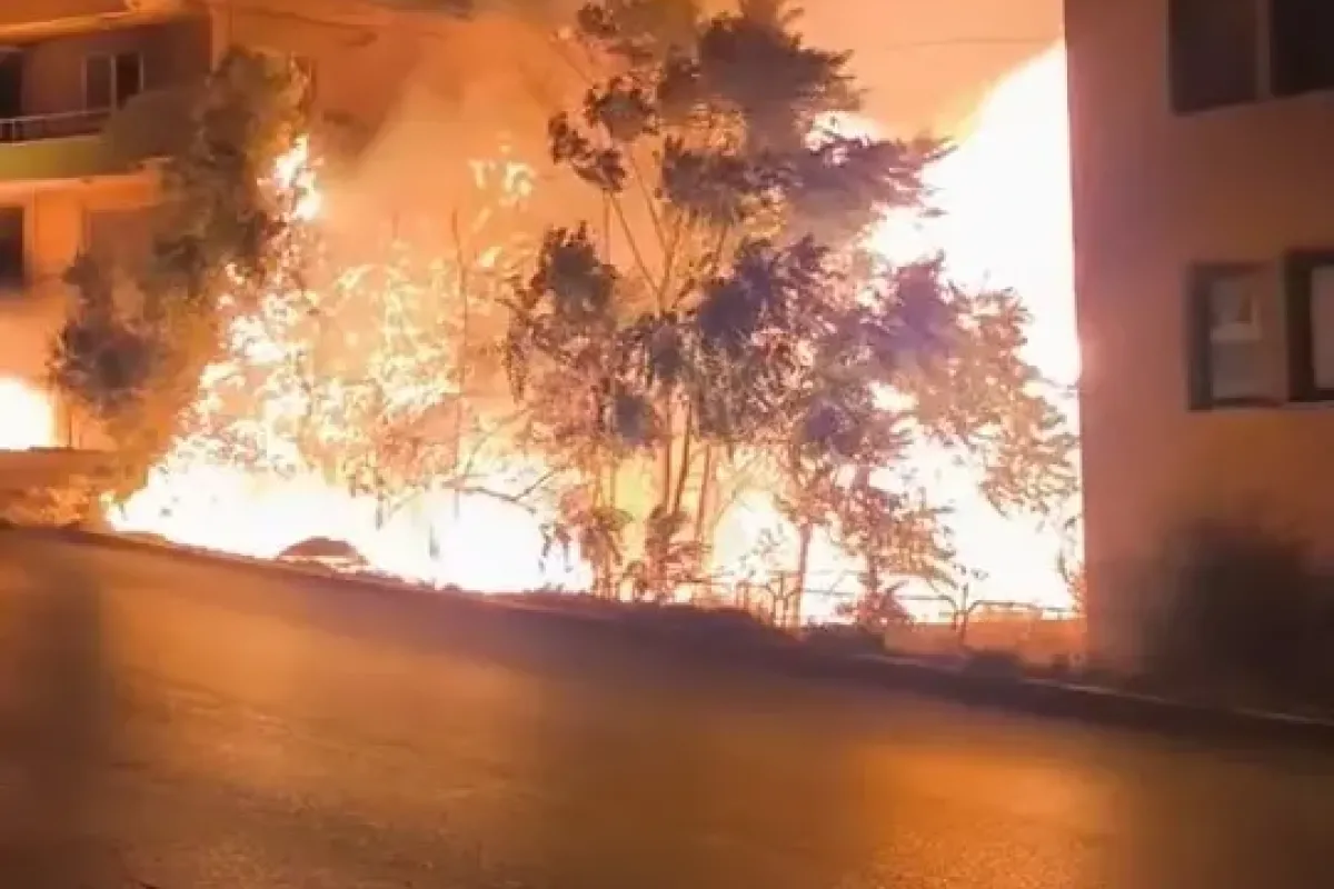 Korkutucu yangın az daha evlerinden ediyordu!