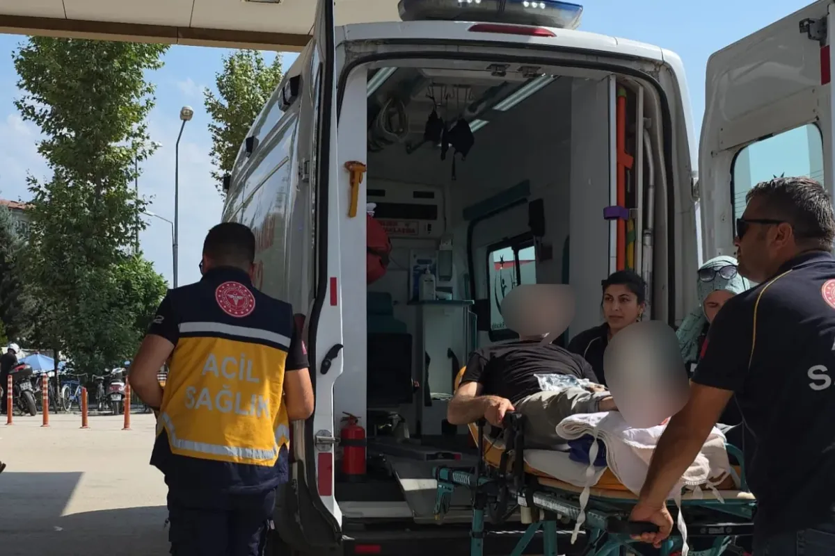 İnegöl'de feci kaza! 1 işçi yaralandı