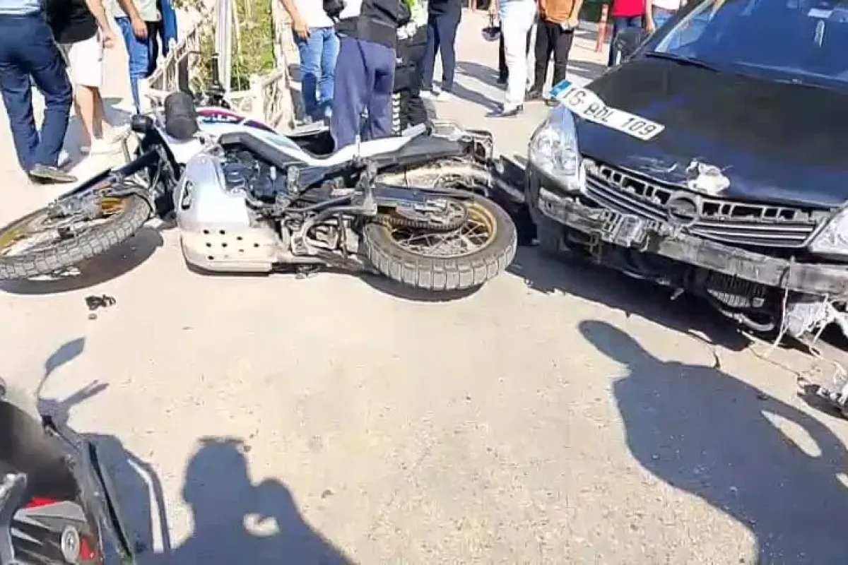 İnegöl'de Motosiklet ve Otomobil Kaza Yaptı: 1 Yaralı