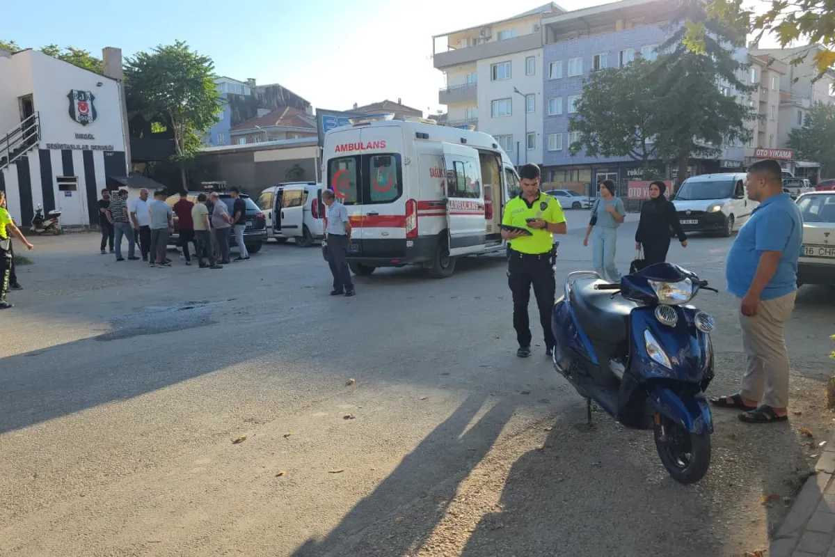 İnegöl'de kaza paniği! 1 yaralı