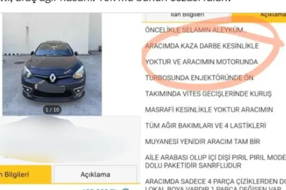 İnegöl’de 2. el araç ilanında skandal! “Kazası yok” dedi, ağır hasarlı çıktı