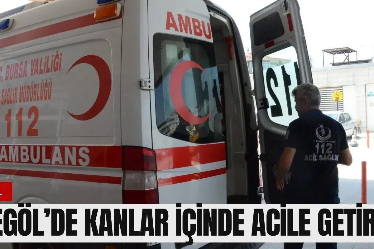 İnegöl'de kanlar içinde acile getirildi!