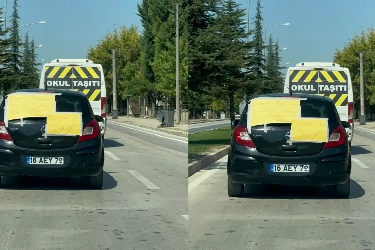 İnegöl sokaklarında bu yazıyla dolaştı