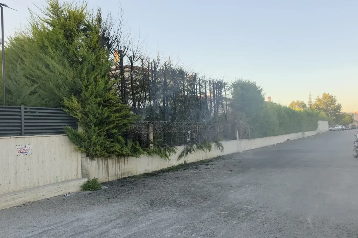 İnegöl’de sitede yangın paniği
