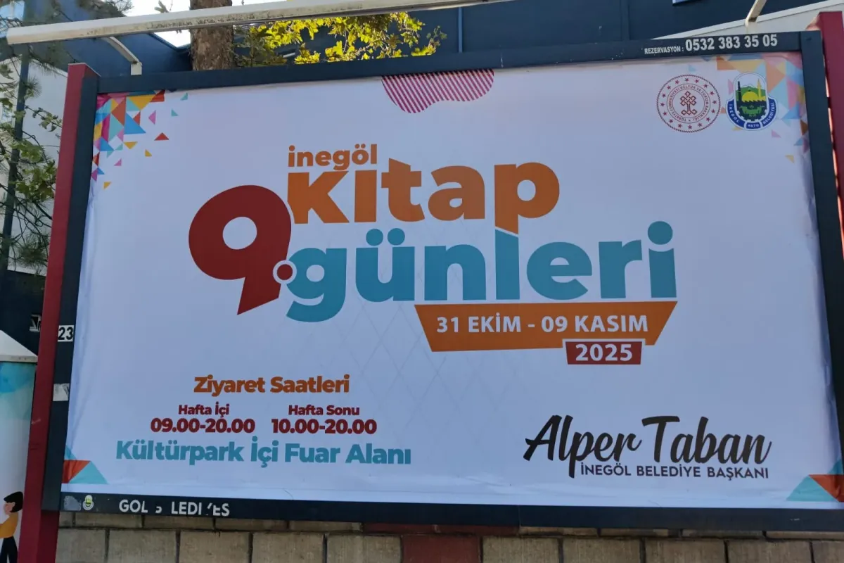 Kitapseverler müjde: İnegöl 9. Kitap Günleri 2025 Başlıyor!