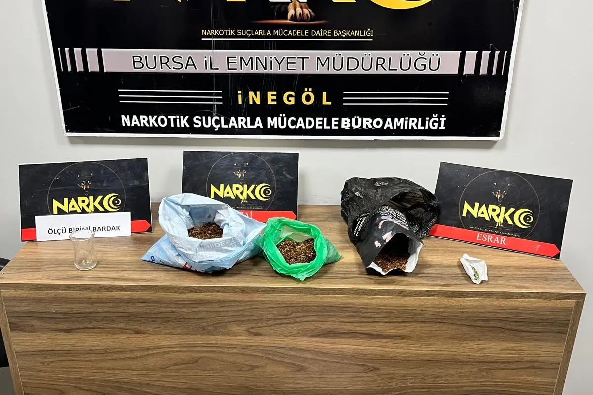 İnegöl'de narkotik operasyonu: 1 gözaltı