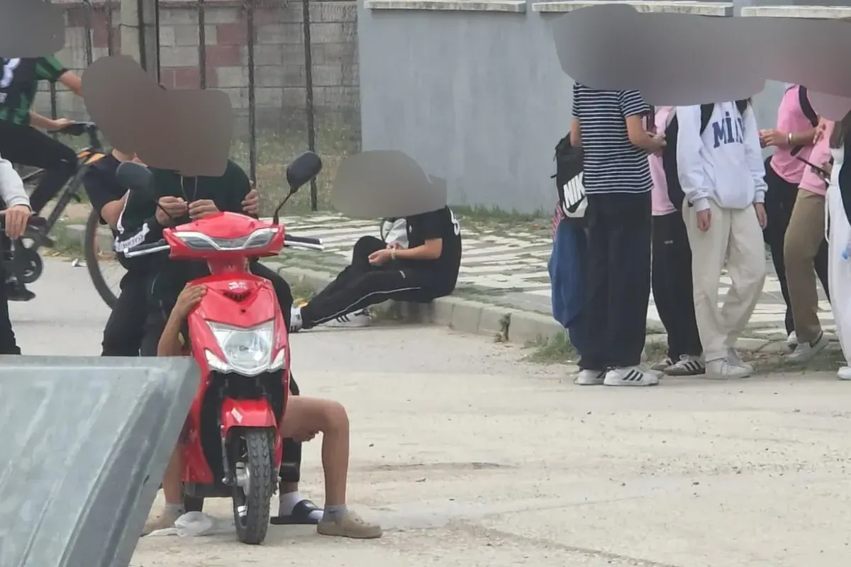 İnegöl'de çocukların tehlike saçan oyunu!