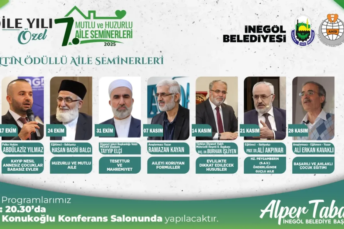 İnegöl'de Aile Okulu eğitimlerinde 7. dönem başlıyor