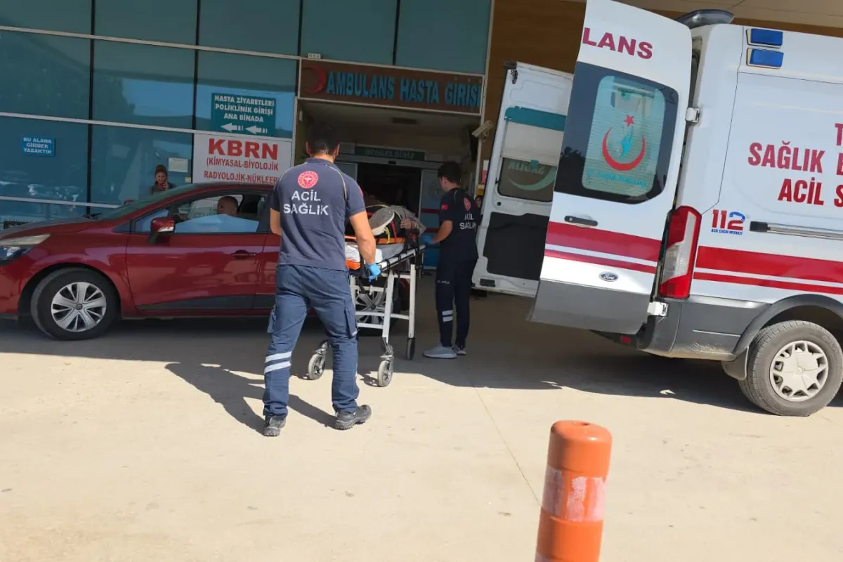 İnegöl'de ani fren kazası yürekleri ağza getirdi: 1 yaralı