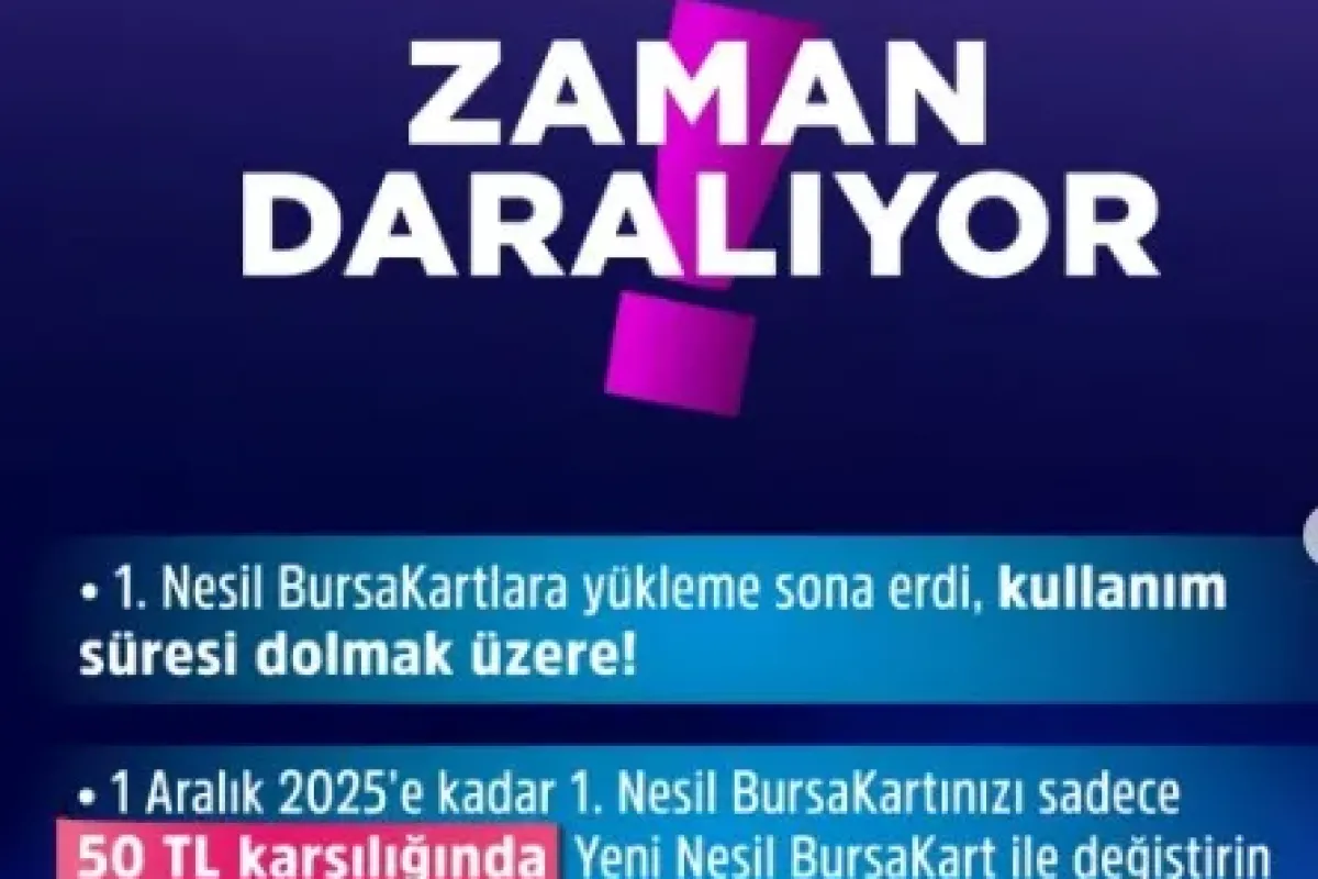 BursaKart kulanıcılarına kritik uyarı! Tarih yaklaşıyor