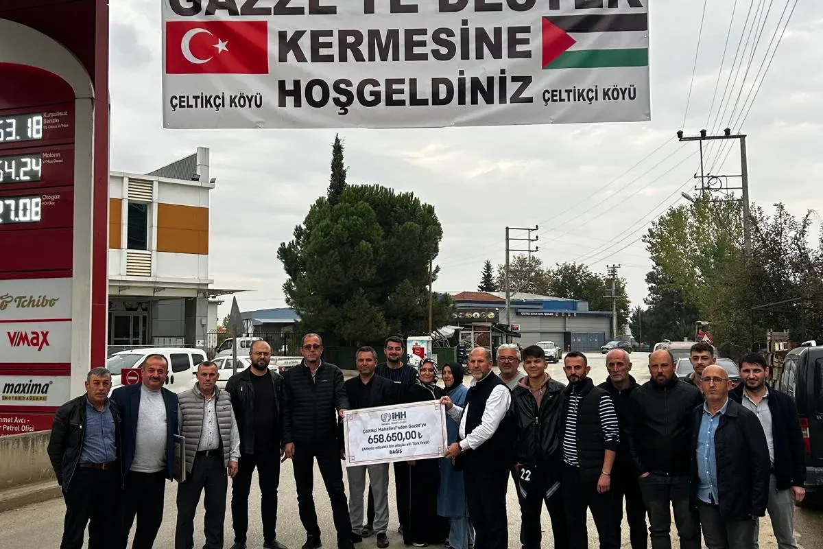 Gazze için el ele veren Çeltikçi'den yüz binlerce liralık dev destek!