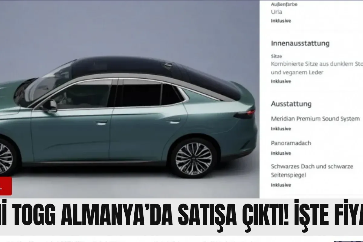 Yeni TOGG Almanya'da satışa çıktı! İşte fiyatlar