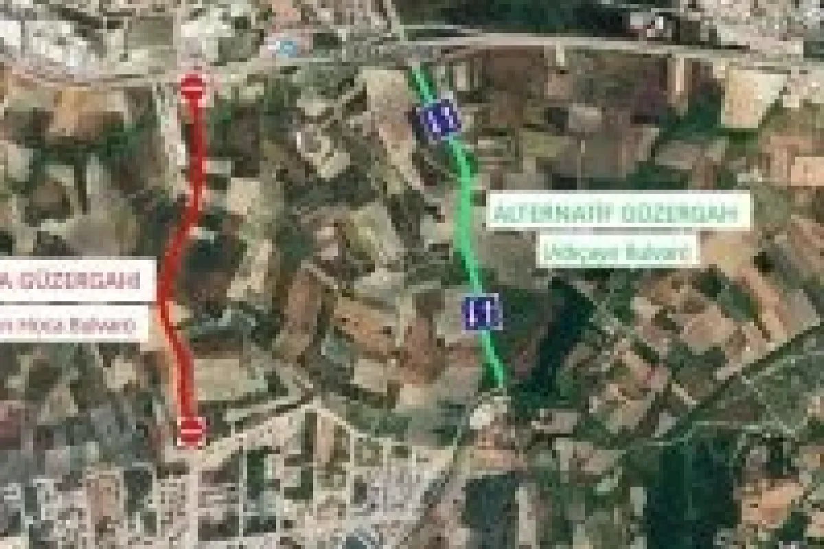Su projesi için trafik düzenlemesi