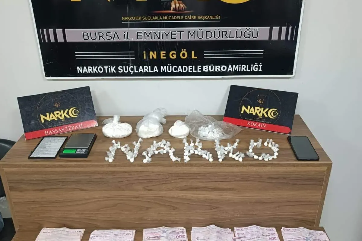 İnegöl'de uyuşturucu ticaretine ağır darbe! 1 gözaltı