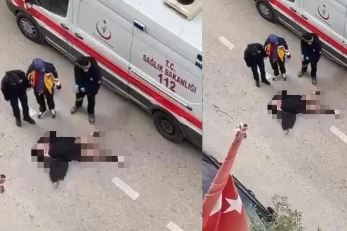 Sinir krizi geçiren kadın kendini yerden yere vurdu!