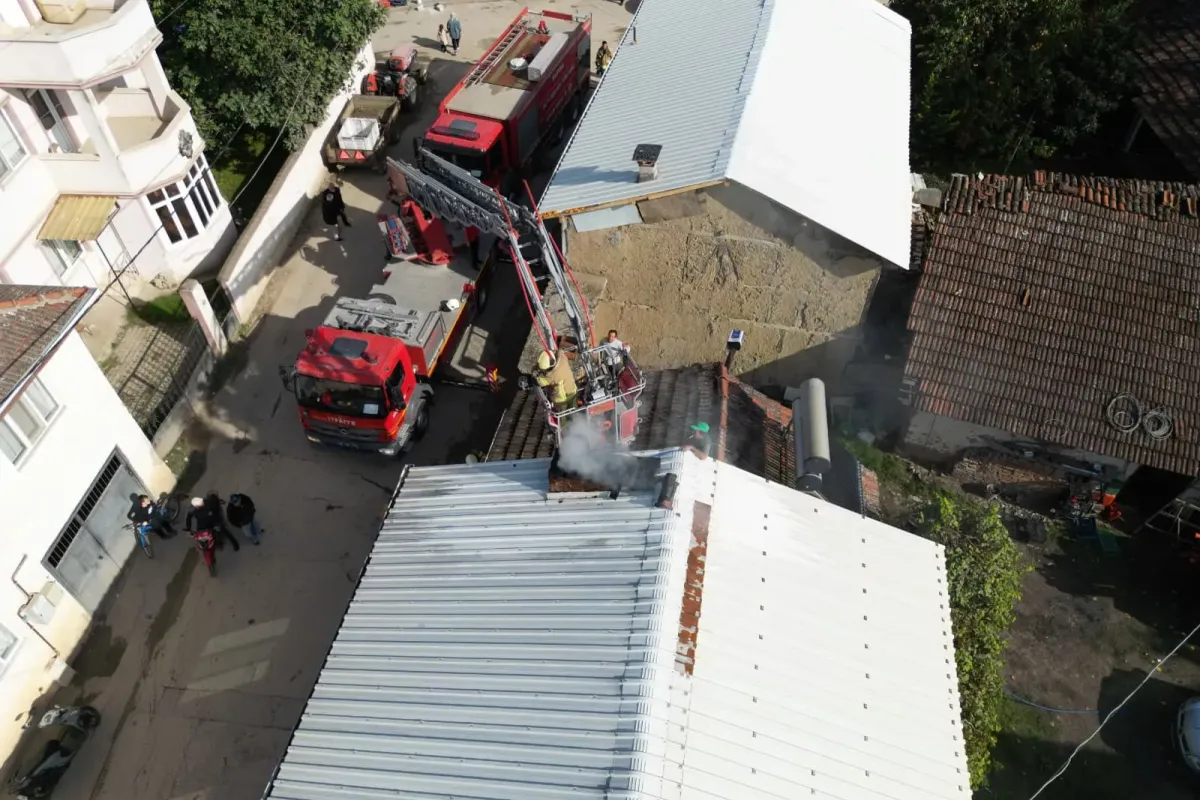 İnegöl'de panik yaratan yangın!