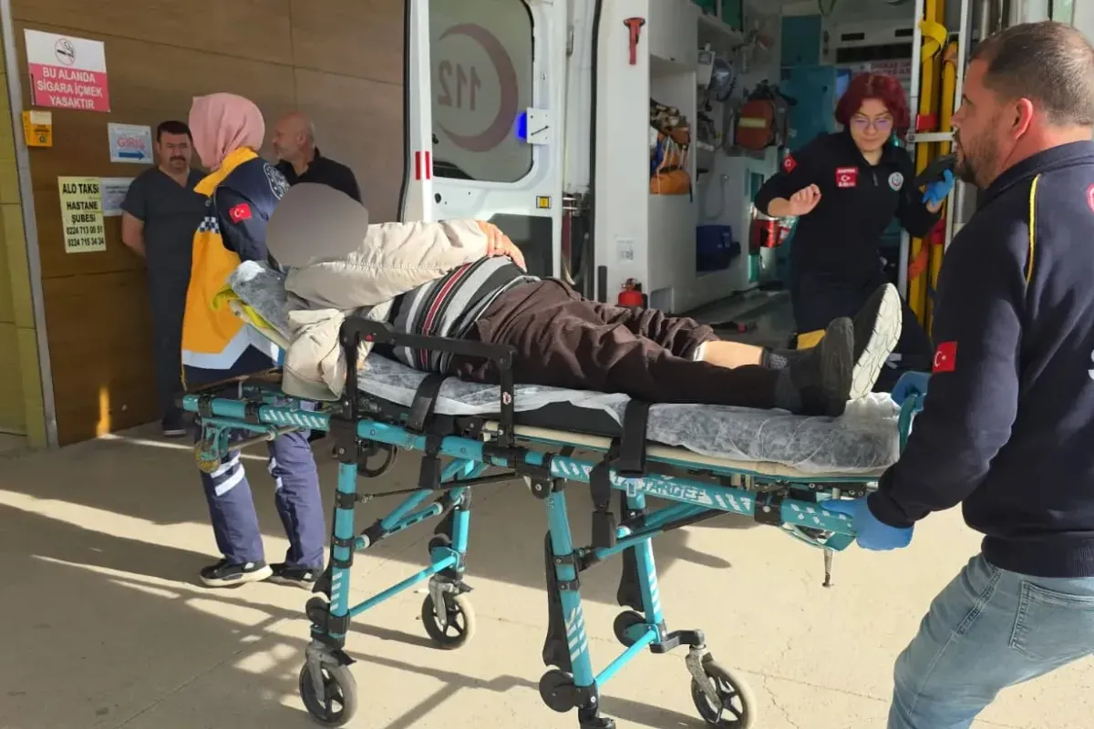 İnegöl'de feci kaza! 1 yaralı