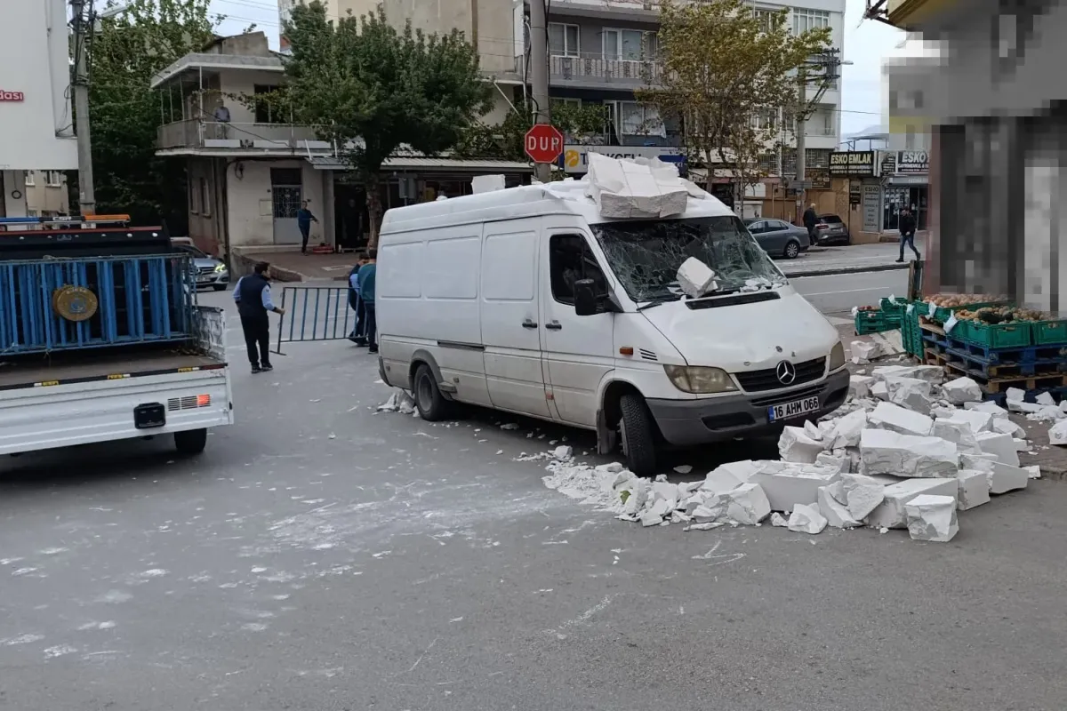 Bursa’da lodos: Otomobilin üzerine ağaç devrildi, o anlar kameraya yansıdı