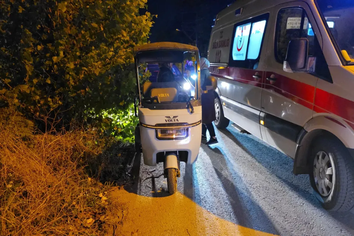 Tripatör devrildi bir kişi yaralandı