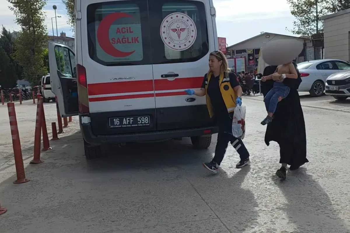 İnegöl'de minik çocuk dehşeti yaşadı! Durumu ciddi