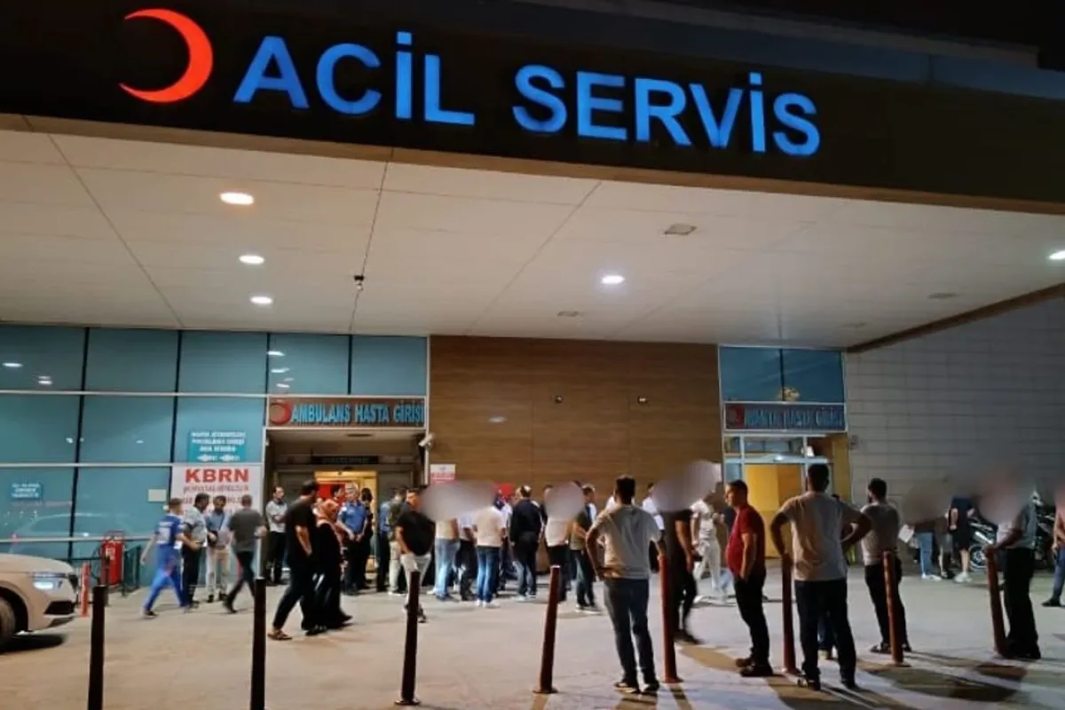 İnegöl'de talihsiz işçi hastanelik oldu