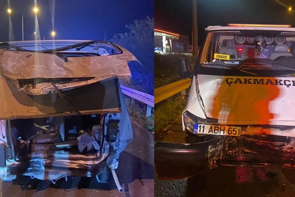 İnegöl’de feci kaza!  1 ölü, 4 yaralı