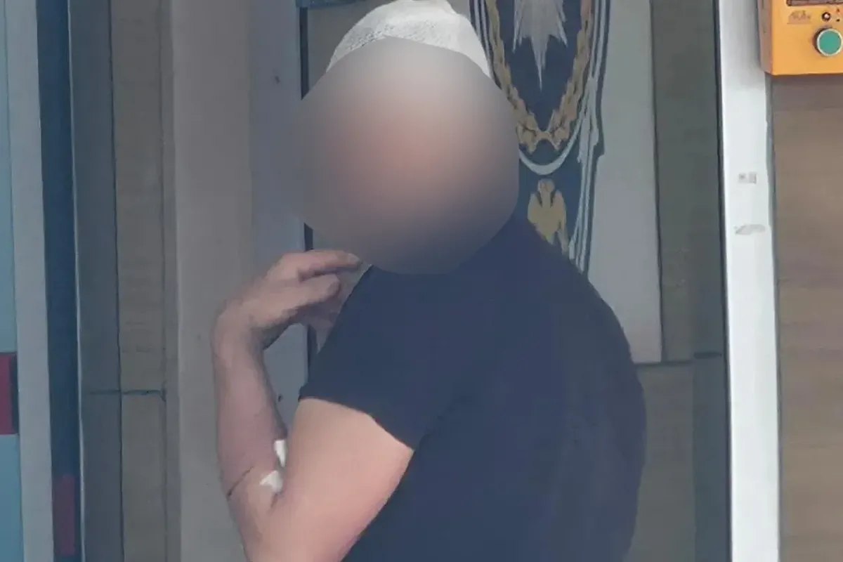 İnegöl'de çalışırken başına düştü! Hastanelik oldu