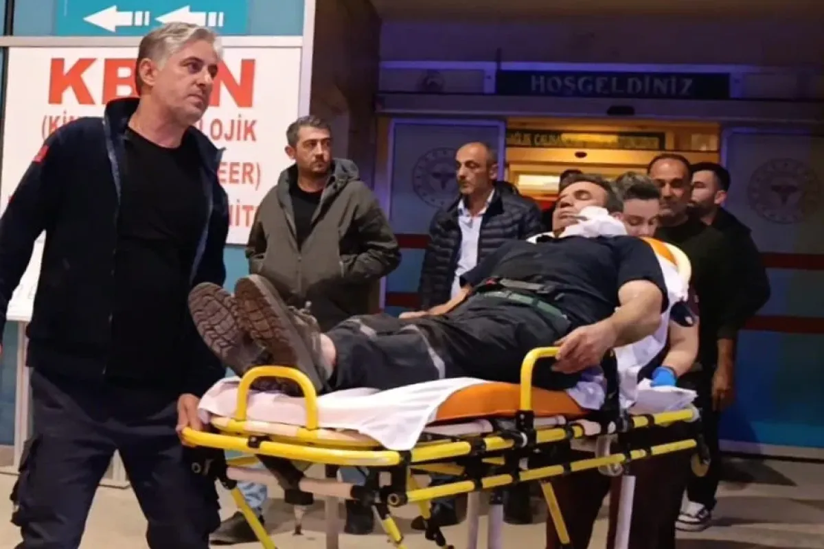 Kömürleri indirirken yüzüne demir saplandı