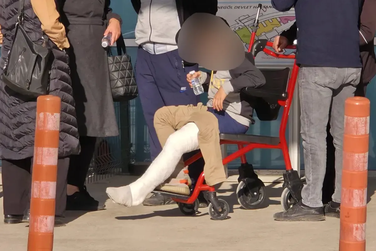 İnegöl'de 12 yaşındaki çocuğa kamyonet çarptı!