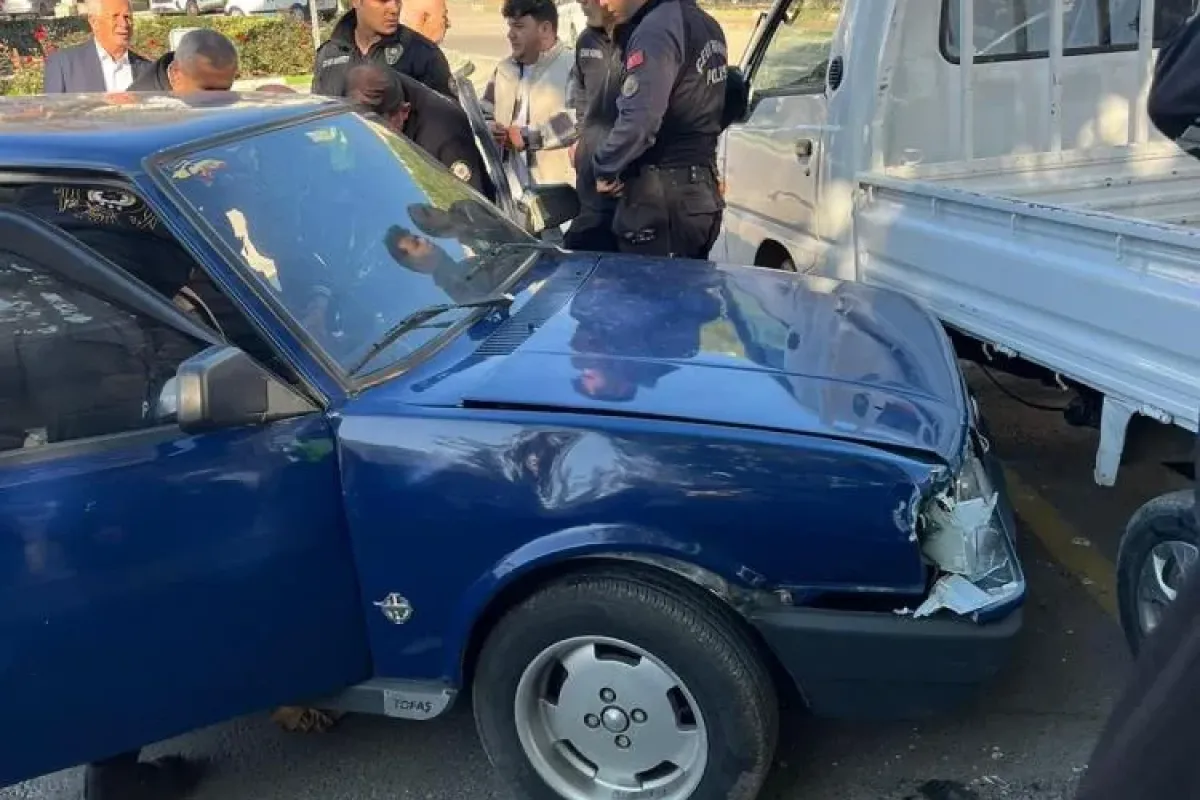 Feci kazada sürücü hastaneye kaldırıldı