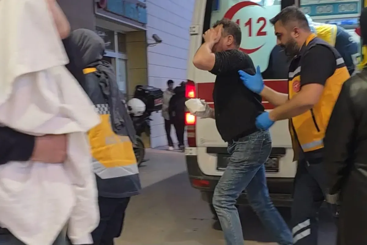 İnegöl'de kanlar içinde acile getirildi