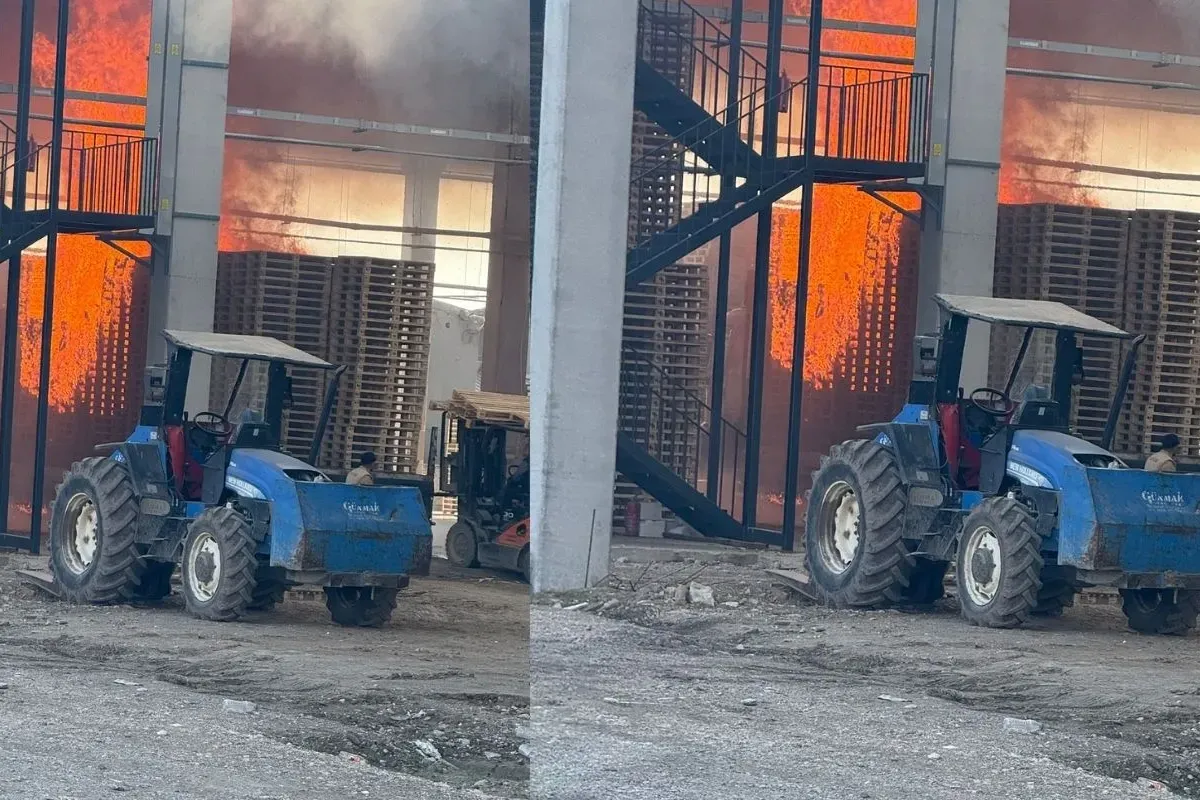 İnegöl OSB'de palet fabrikasında yangın!