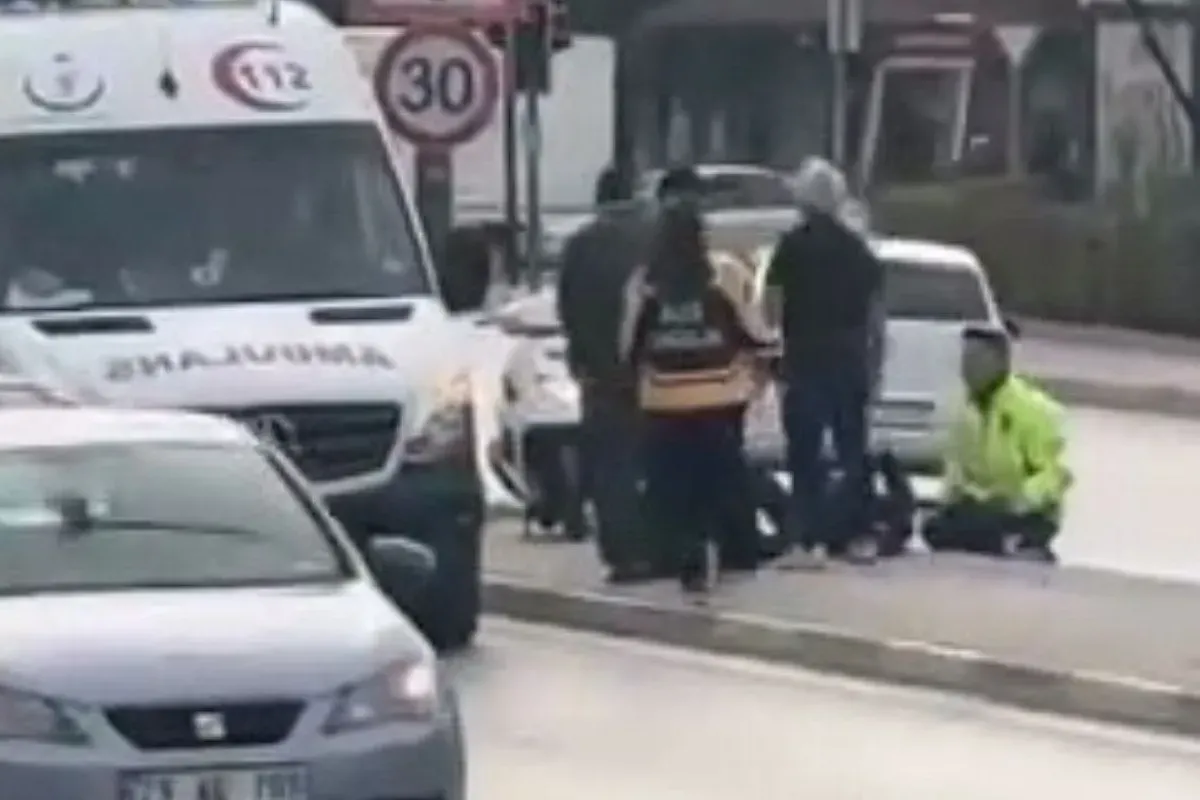 İnegöl'de feci kaza! 15 metre sürüklendi