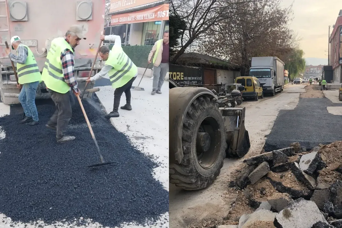 CHP İlçe Başkanı Zemci Şahin Sanayi Bölgesindeki Asfalt Çalışmalarını İnceledi
