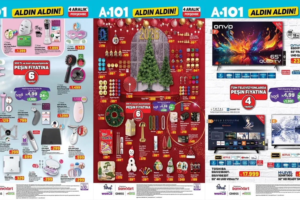 A101 4 Aralık 2025 Aktüel Kataloğu Yayımlandı!