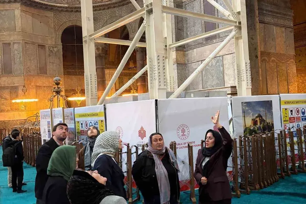 Ayasofya Camii’nde restorasyon ve güçlendirme çalışmaları