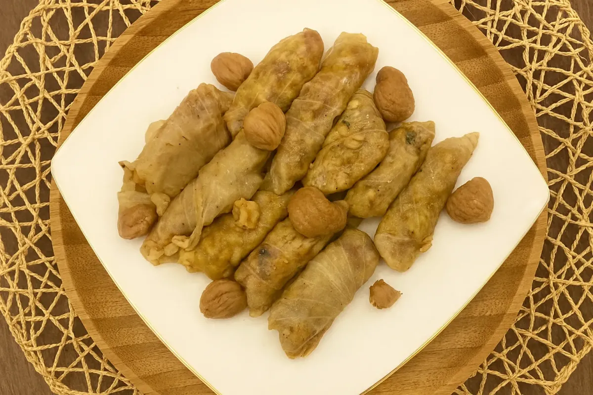 Gelinim Mutfakta Bursa Kestaneli Sarma tarifi ve yapımı