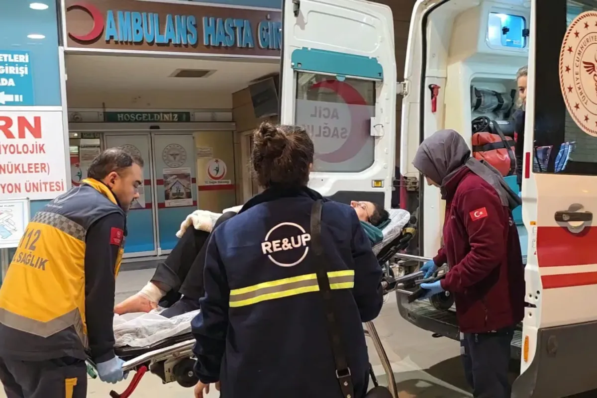 Talihsiz kadın acı içinde hastaneye kaldırıldı