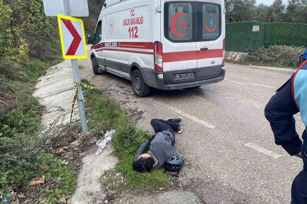 Bisikletli sürücü faciadan böyle döndü...Yaralı kurtuldu