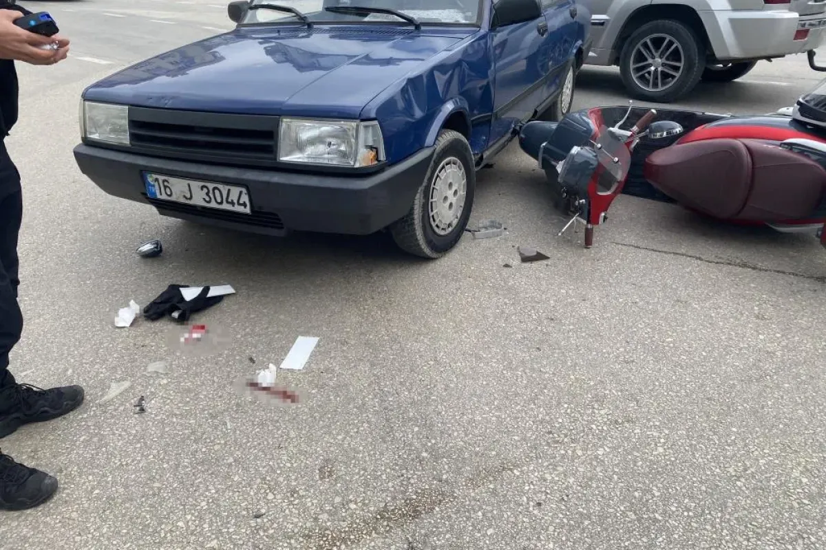Motosiklet sürücüsü yaşam savaşı veriyor
