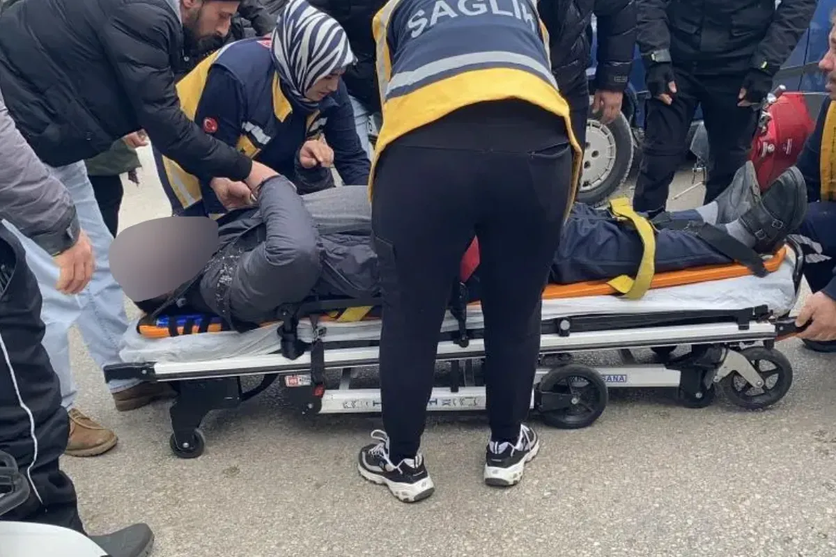 Hatalı sollama yapan sürücü ağır yaralandı