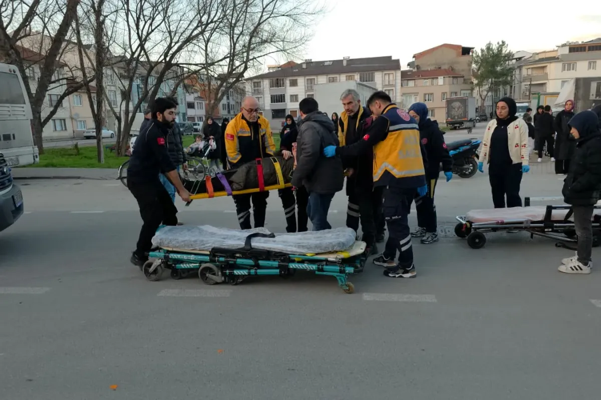 İnegöl'de korkutan kaza! Çok sayıda yaralı