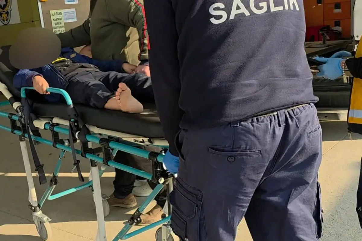 İnegöl'de bisikletli çocuğa çarpıp kaçtı!