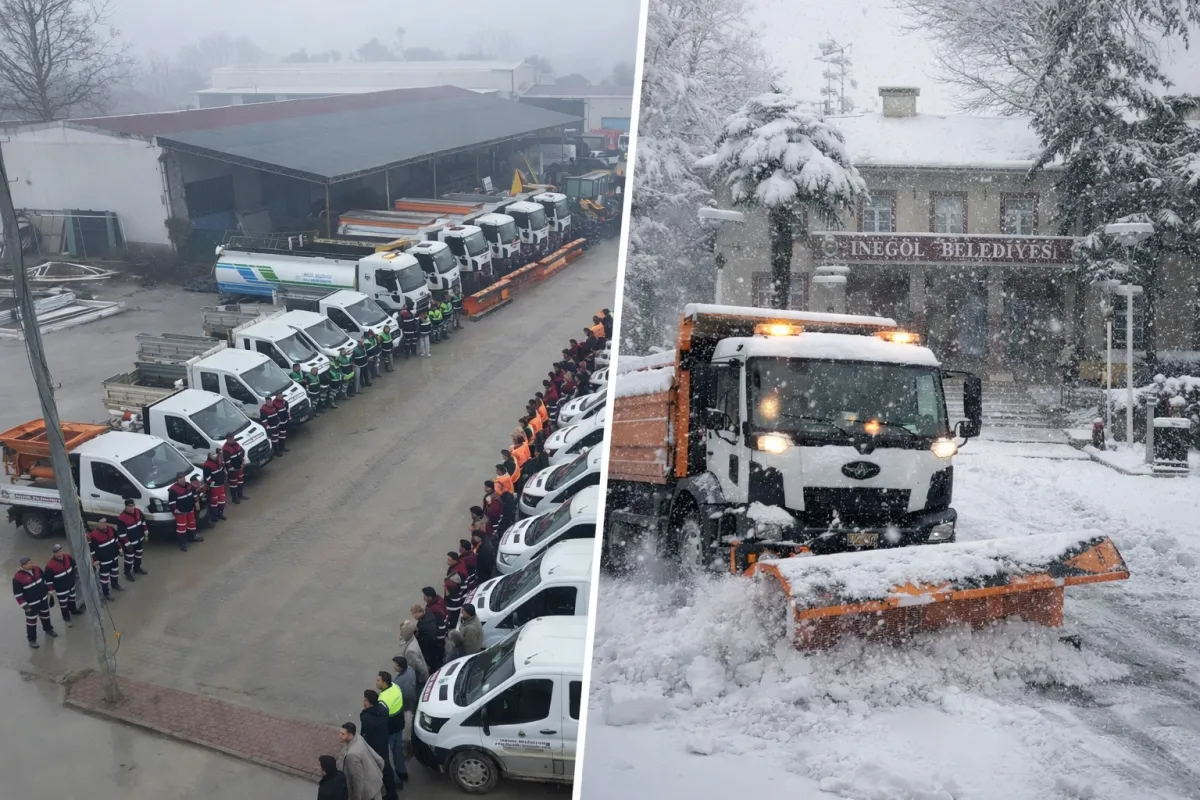Tarih Belli Oldu: İnegöl Belediyesi Kar Hazırlıklarına Başladı