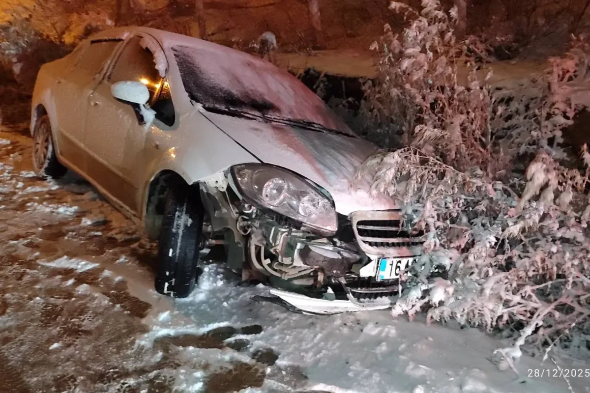 İnegöl'de kar yağışı feci kazaya sebep oldu! Çok sayıda yaralı var