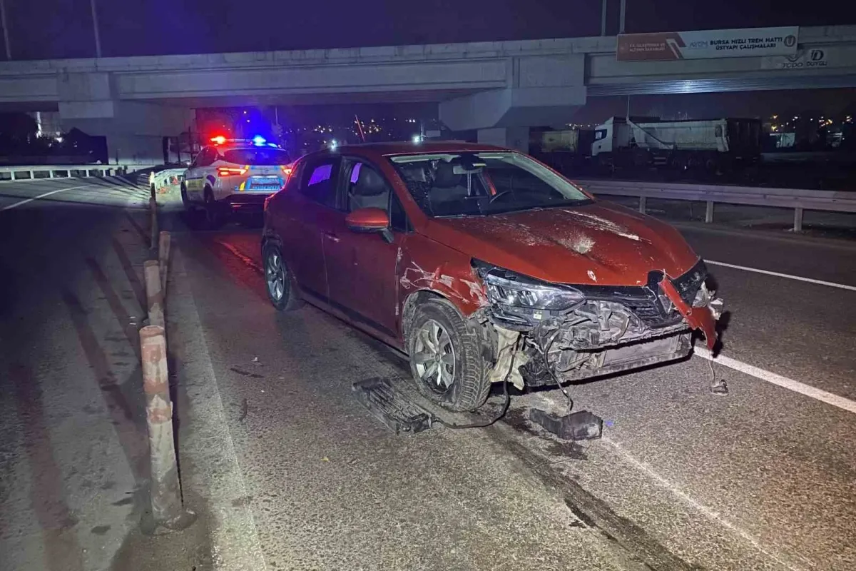 Bursa’da alkollü sürücü kazaya neden oldu: Karşı şeride geçen araçta 1 kişi ağır yaralandı
